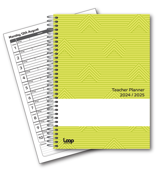 10 Lesson Dated Teacher Planner A4 size
