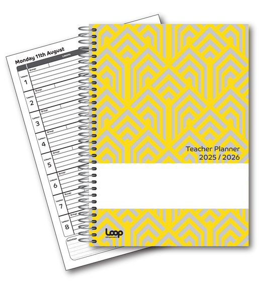 8 Lesson Dated Teacher Planner A5 size