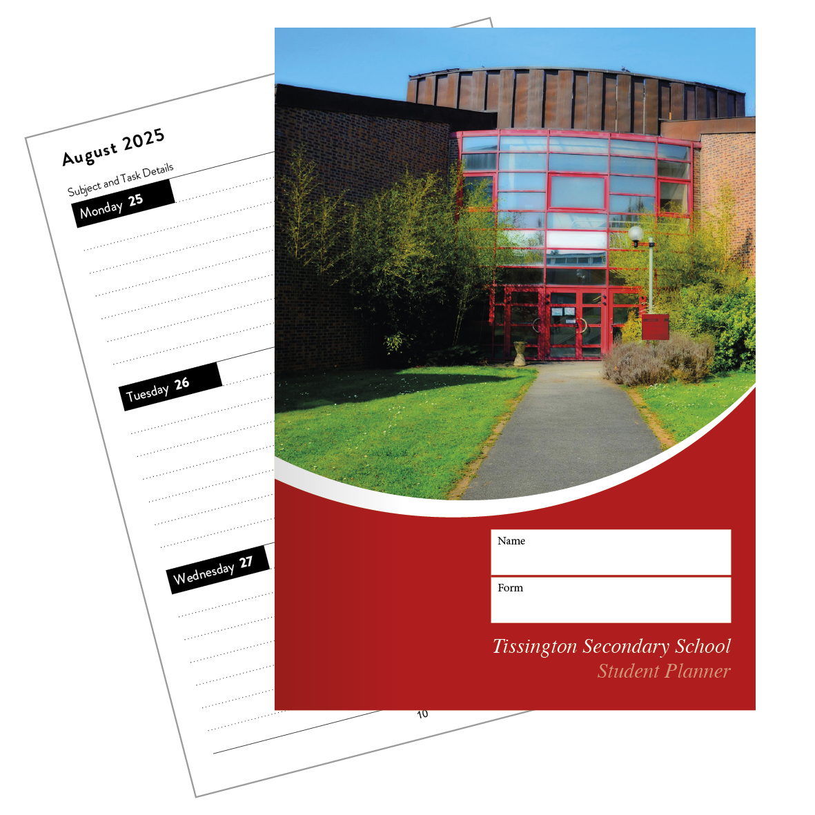 Bespoke Dated Student Planner - A5 size Spiral Bound
