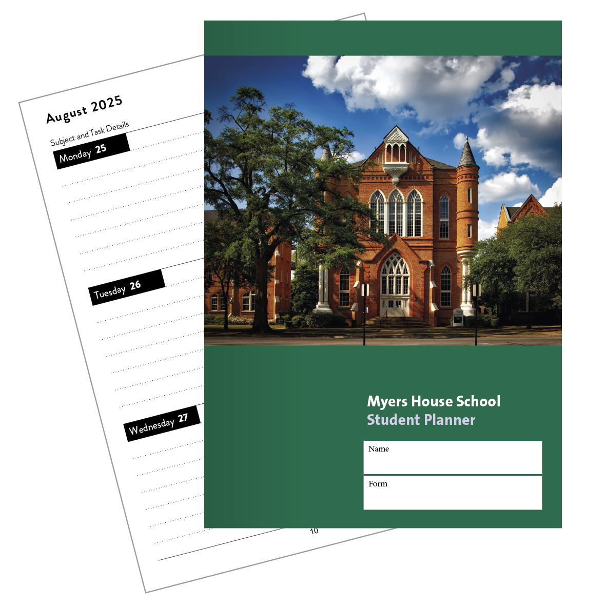 Bespoke Dated Student Planner - A5 size Spiral Bound