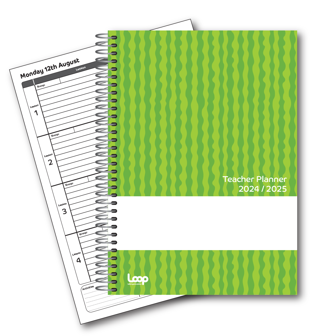 4 Lesson Dated Teacher Planner A4 Size