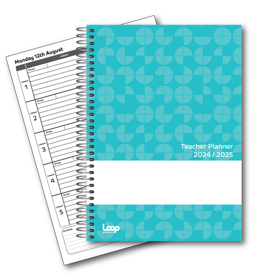 5 Lesson Dated Teacher Planner A5 size