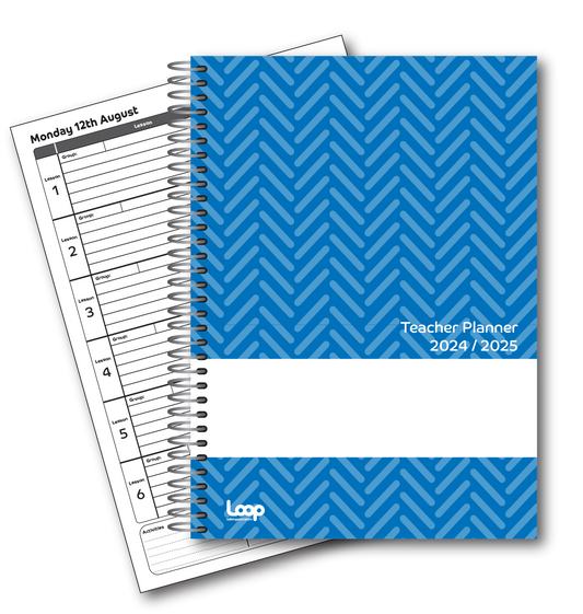 6 Lesson Dated Teacher Planner A5 size