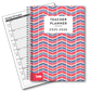 Dated Aztec 6 Lesson Teacher Planner-  A4 size
