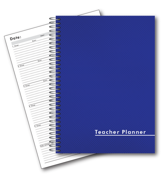 Hardback Undated Planners A4 5 Lesson