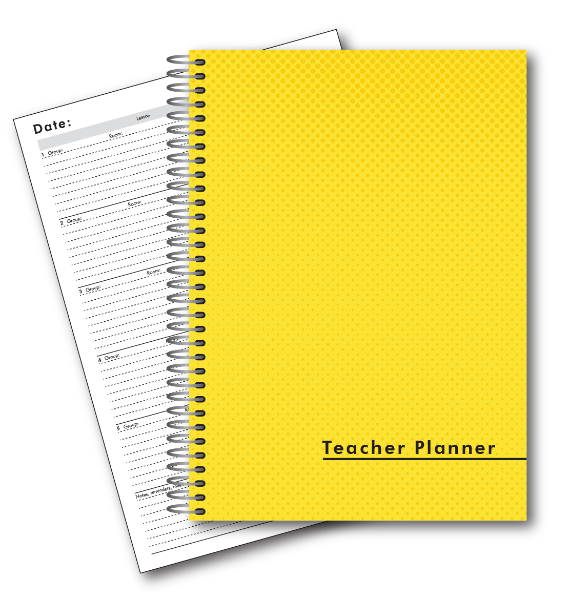 Hardback Undated Planners A4 5 Lesson