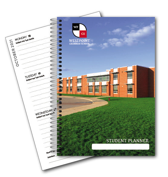 Bespoke Dated Student Planner - A6 size Spiral bound